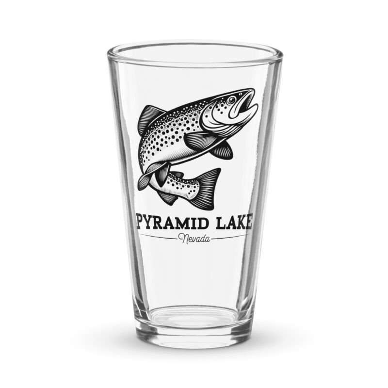 Pyramid Lake pint glass