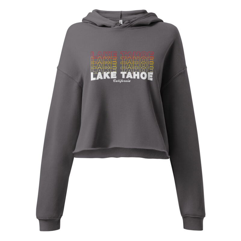 Lake Tahoe Hot Repeat Crop Hoodie